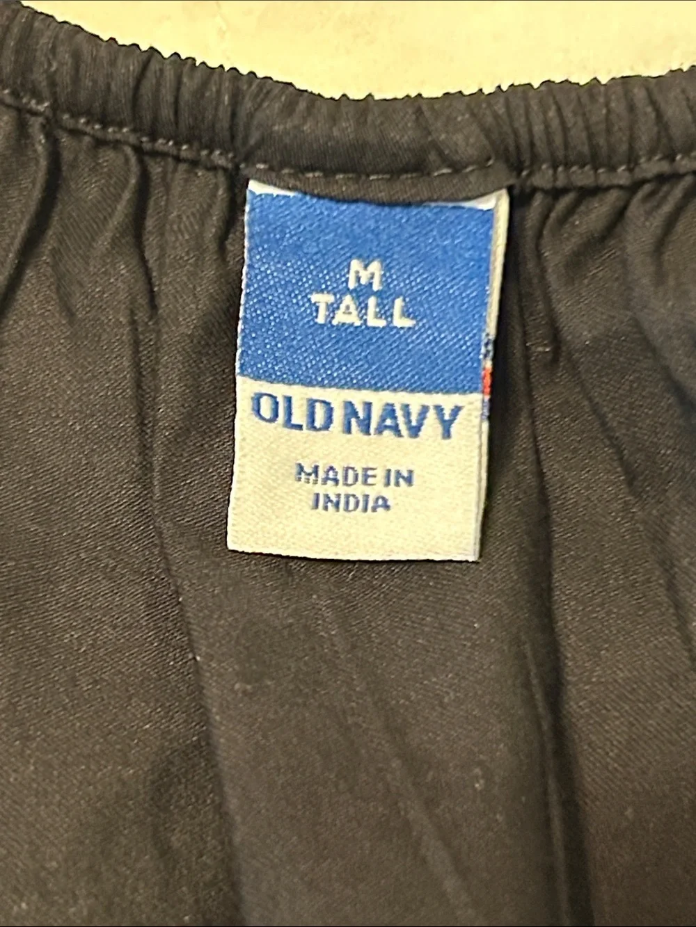 Old Navy Black Smocked Peplum Top with Puff Sleeves